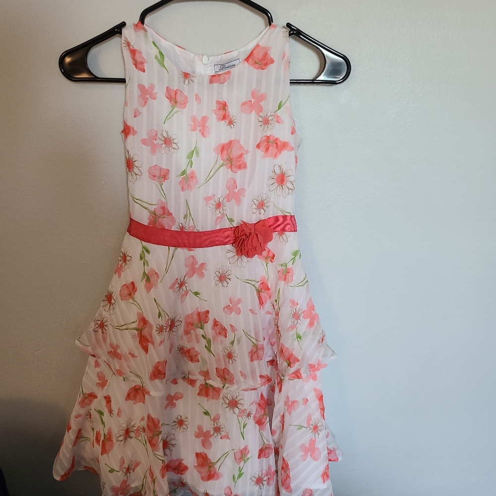 Size 10 pink flowered dress